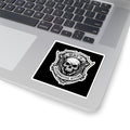 Skull Crest Kiss-Cut Sticker — "May's Alternative Attire" Gothic Laptop Decal