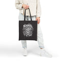 Skull Graphic Tote Bag — "Normal Is A Curse" Alternative Canvas Tote