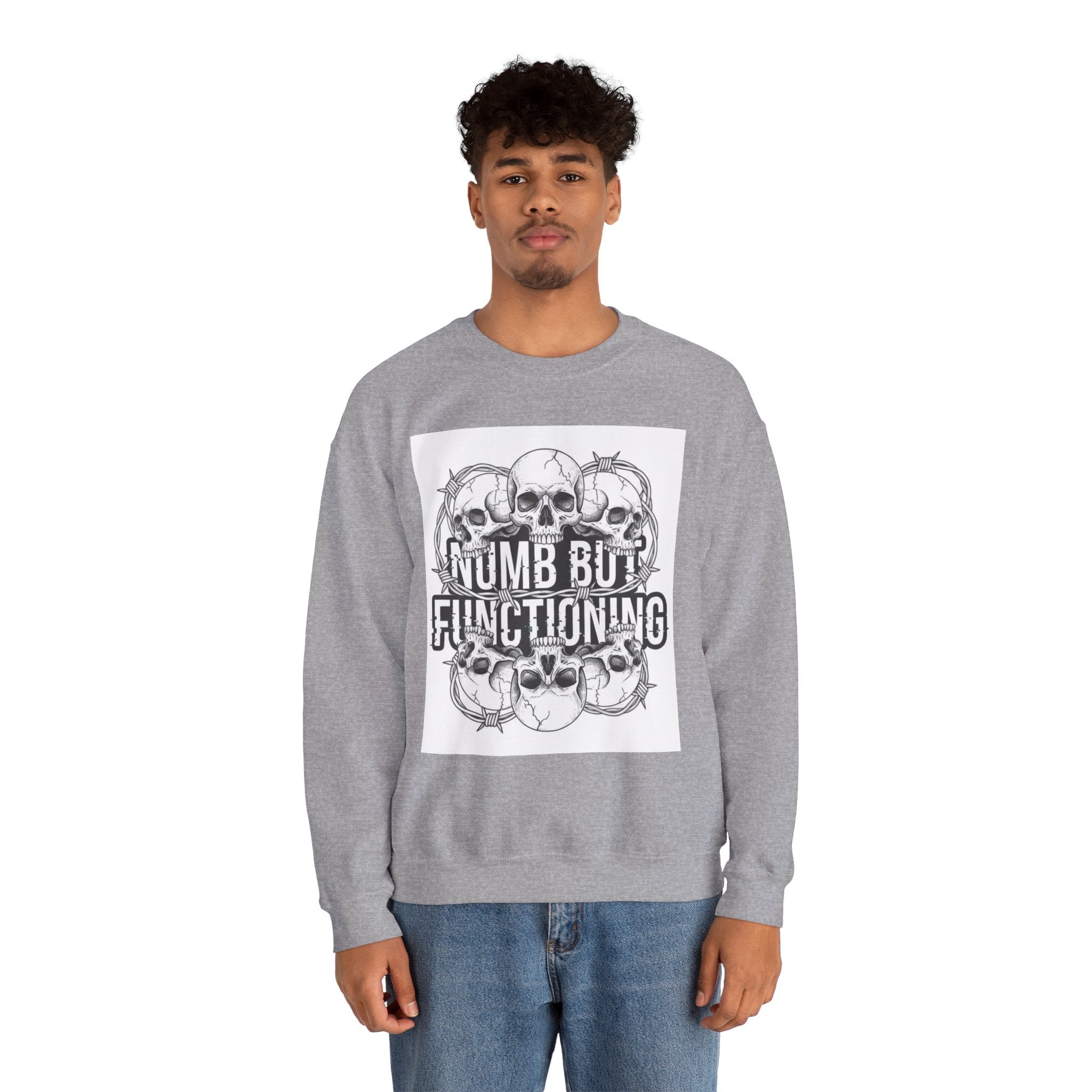 Numb But Functioning | M.A.A Gothic Punk Unisex Crewneck