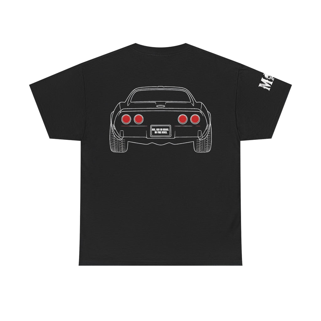 Classic Sports Car MAA Tee — Retro Rear View Corvette Graphic Shirt