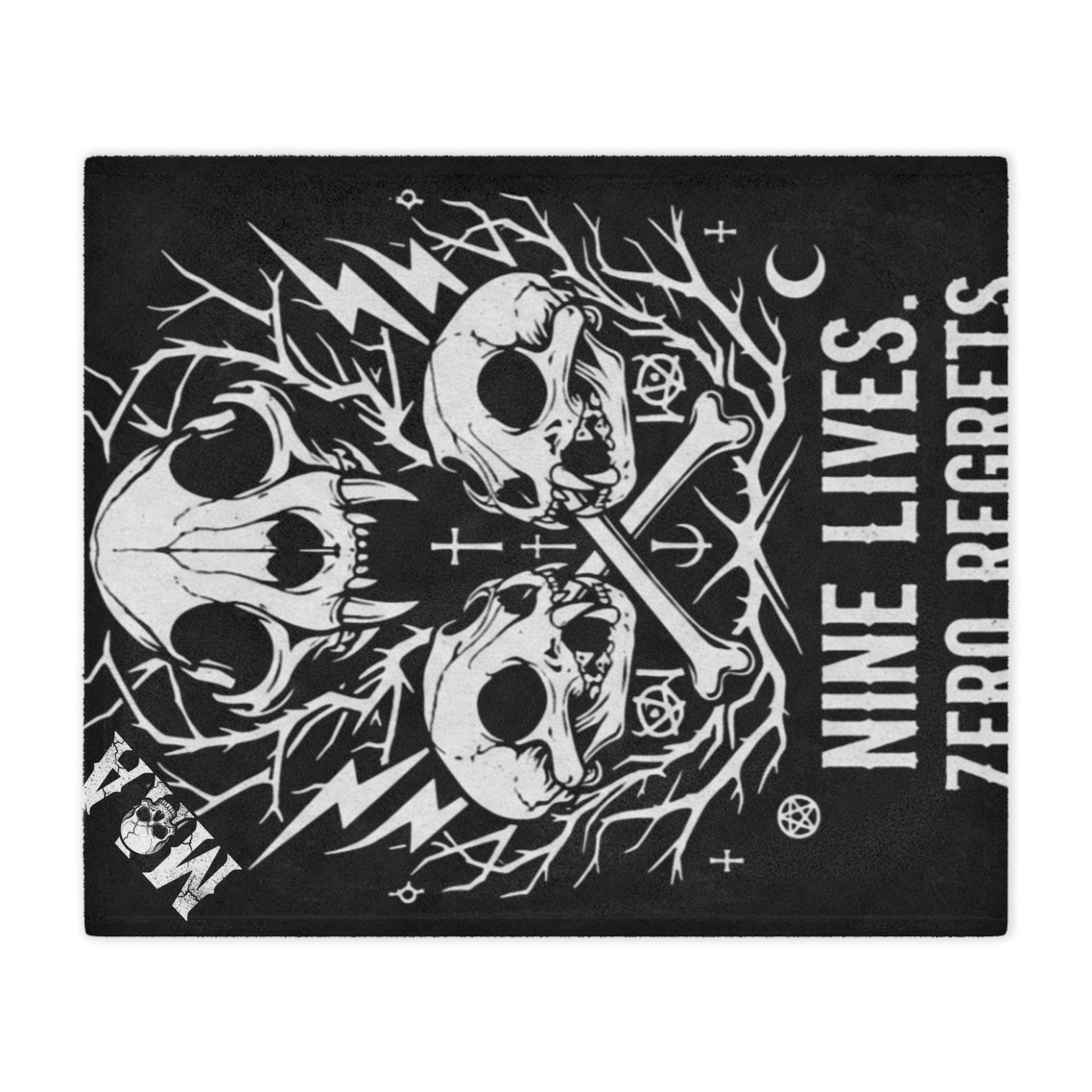 Nine Lives, Zero Regrets | MAA Going Rogue Collection Minky Blanket