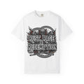 Rust, Rage & Redemption — White Stencil | MAA Gasoline & Ghosts Unisex Tee