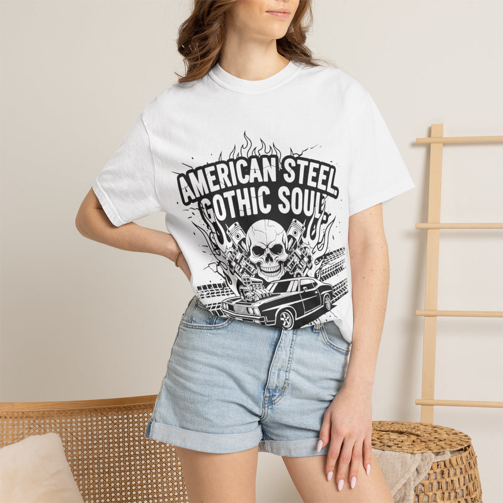 American Steel. Gothic Soul. | MAA Gasoline & Ghosts Unisex Tee