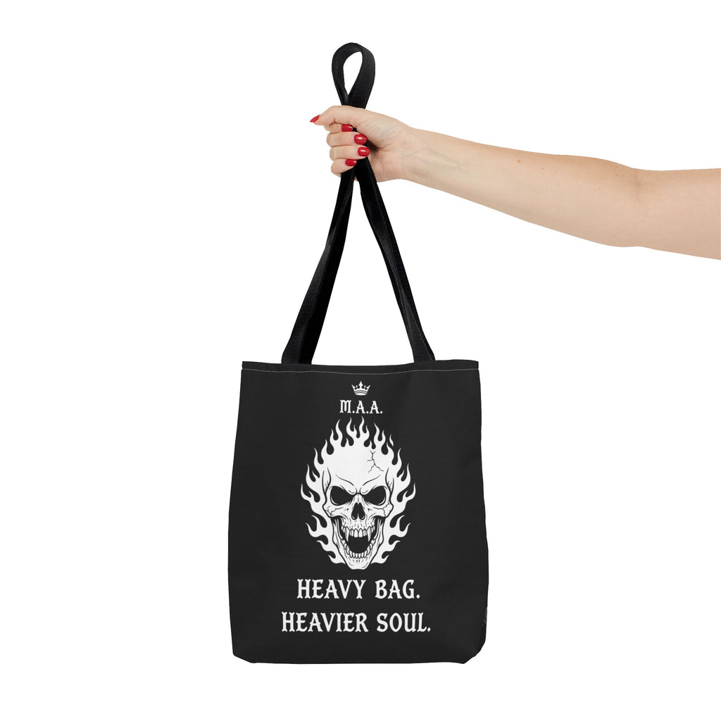 Heavy Bag. Heavier Soul. | MAA Gothic AOP Tote Bag