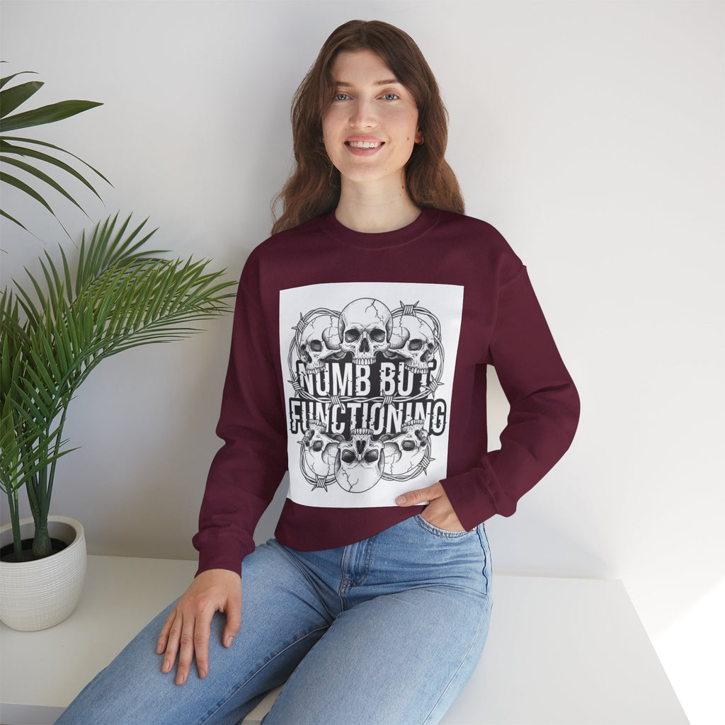 Numb But Functioning | M.A.A Gothic Punk Unisex Crewneck