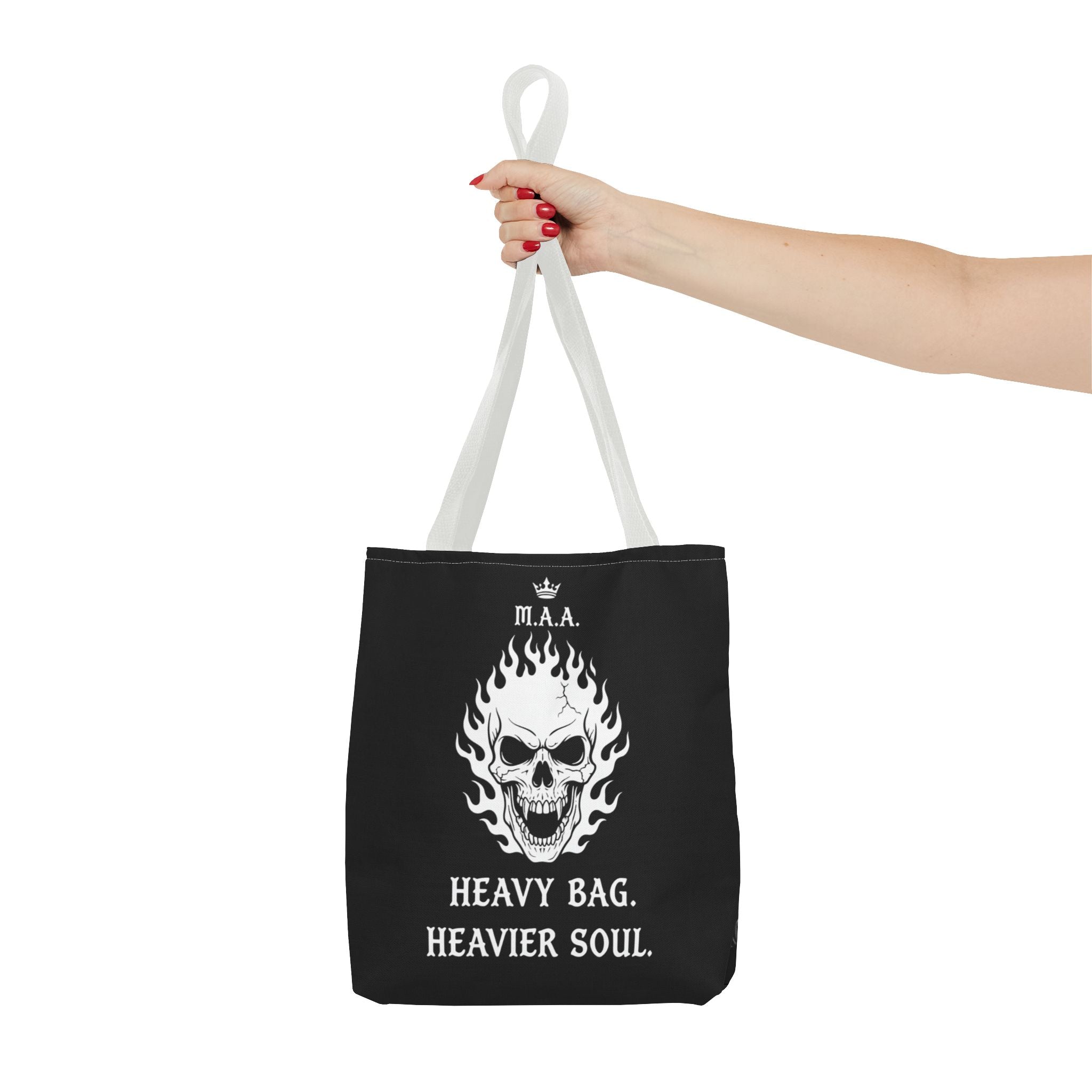 Heavy Bag. Heavier Soul. | MAA Gothic AOP Tote Bag