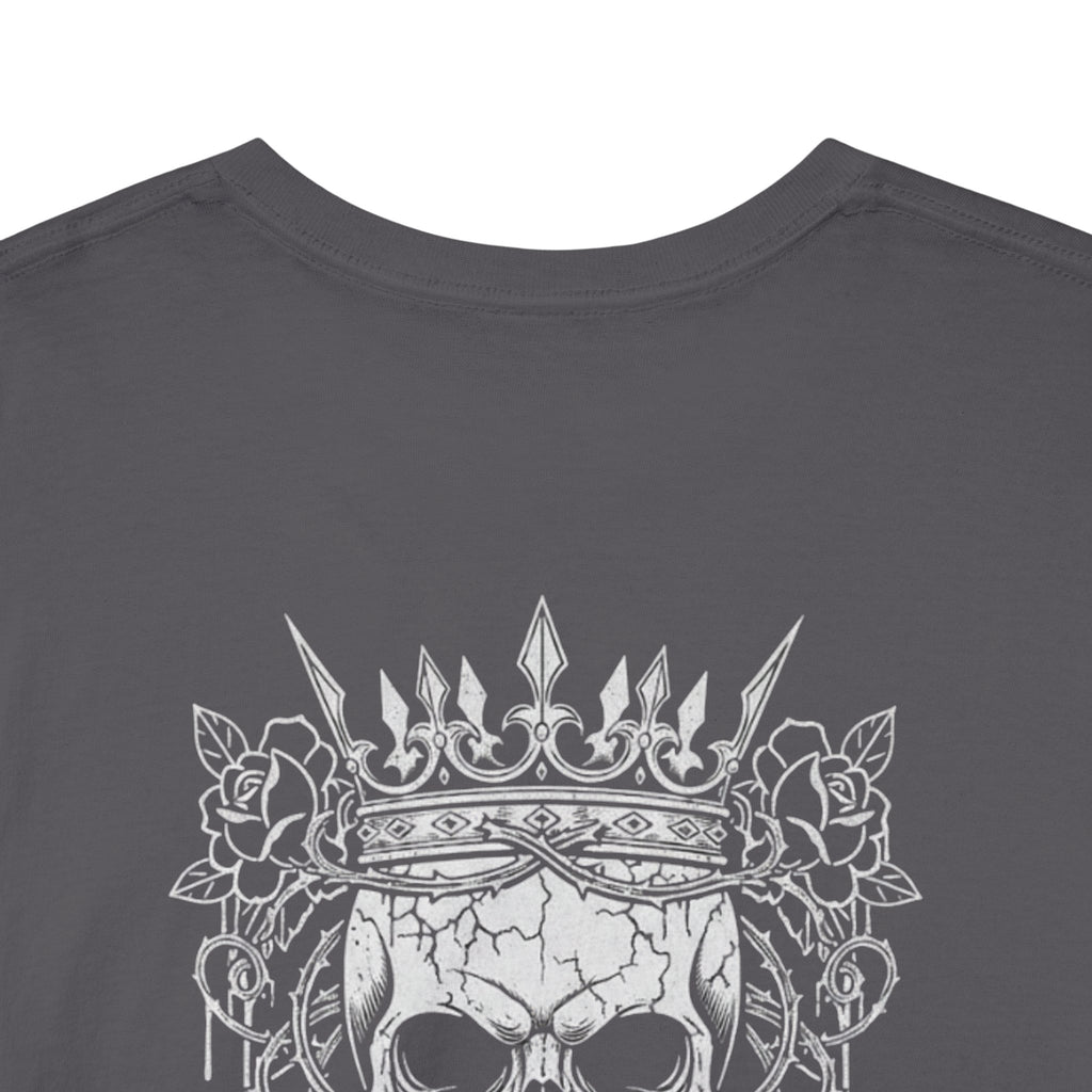 Skull Rose Graphic Tee — "Too Pretty to Be This F*cked Up" Gothic Punk T‑Shirt