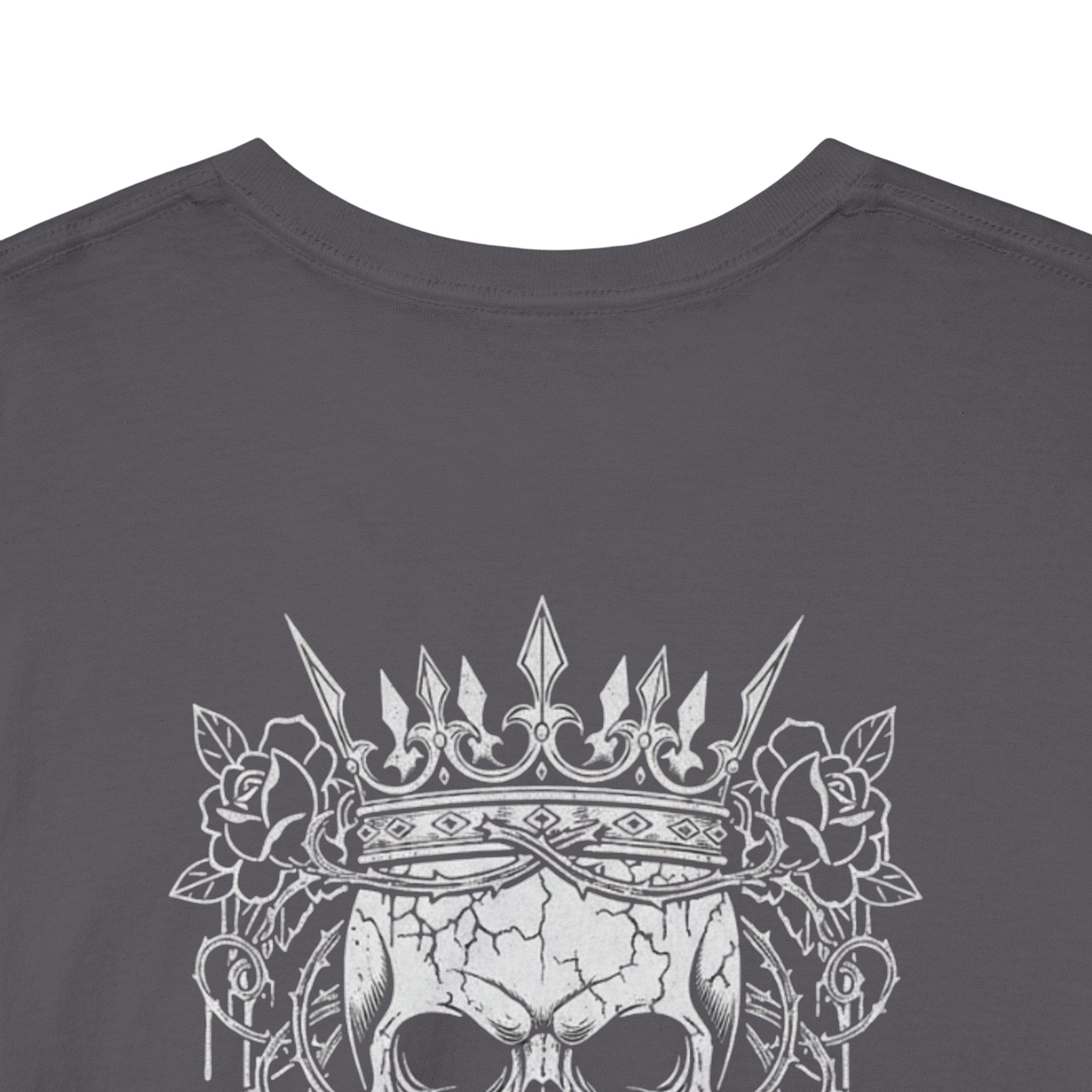 Skull Rose Graphic Tee — "Too Pretty to Be This F*cked Up" Gothic Punk T‑Shirt