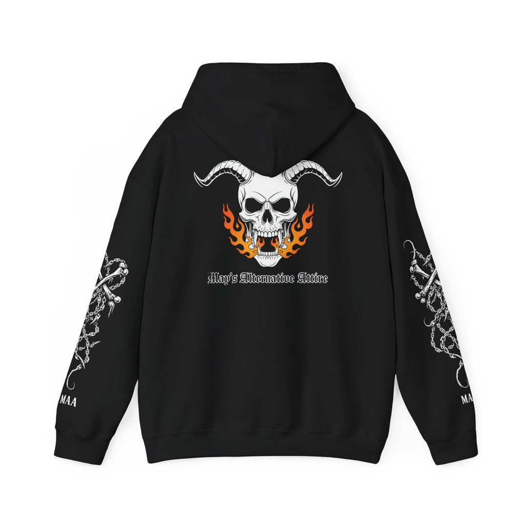 Hell on Two Wheels | MAA Flaming Moto Hooded Sweatshirt