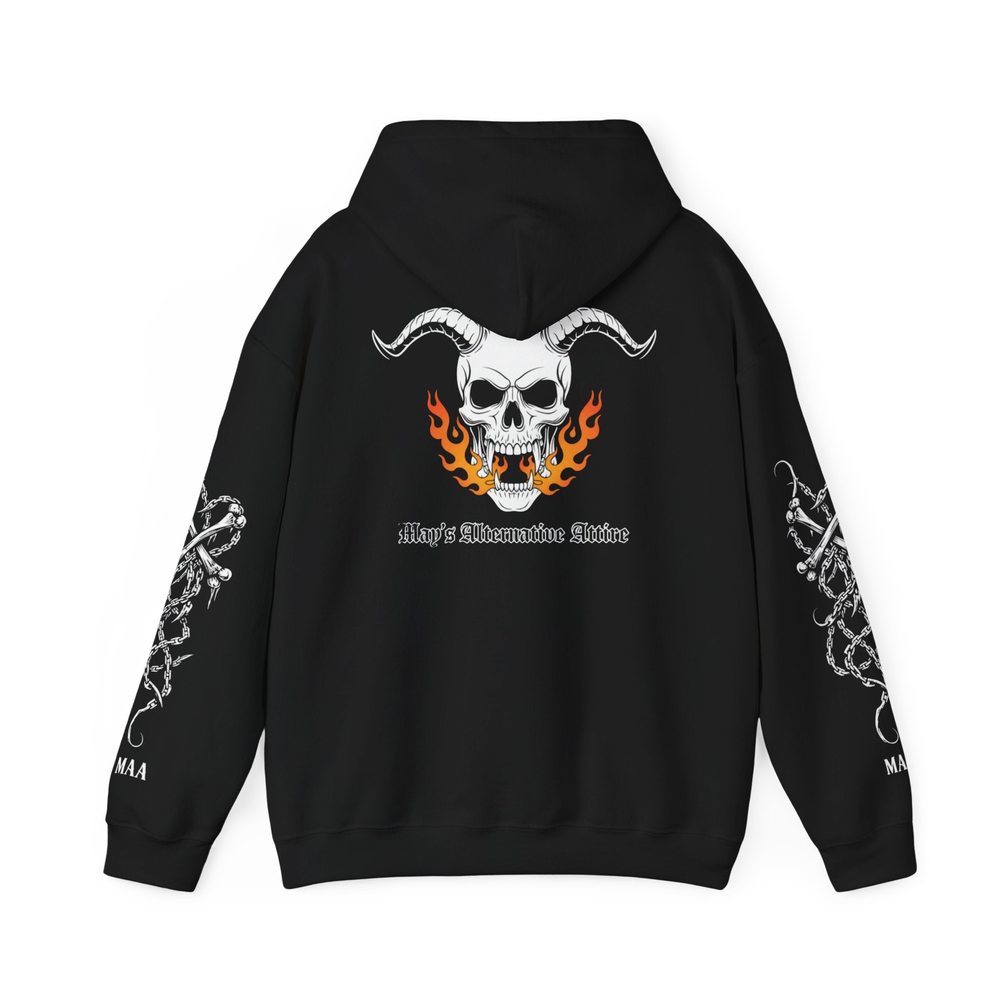 Hell on Two Wheels | MAA Flaming Moto Hooded Sweatshirt