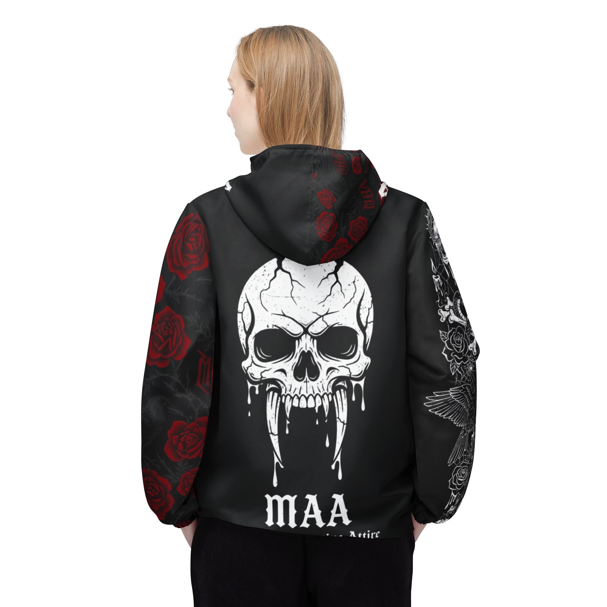 Wicked Weather — MAA Gothic Skull Windbreaker Jacket