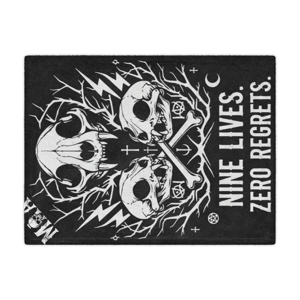 Nine Lives, Zero Regrets | MAA Going Rogue Collection Minky Blanket