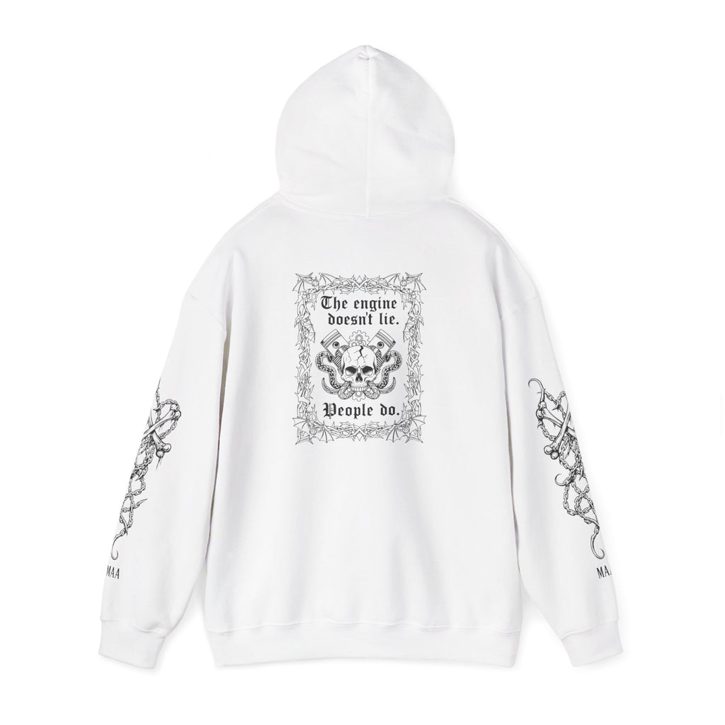 The Engine Doesn't Lie | MAA Gothic Car Culture Unisex Hoodie