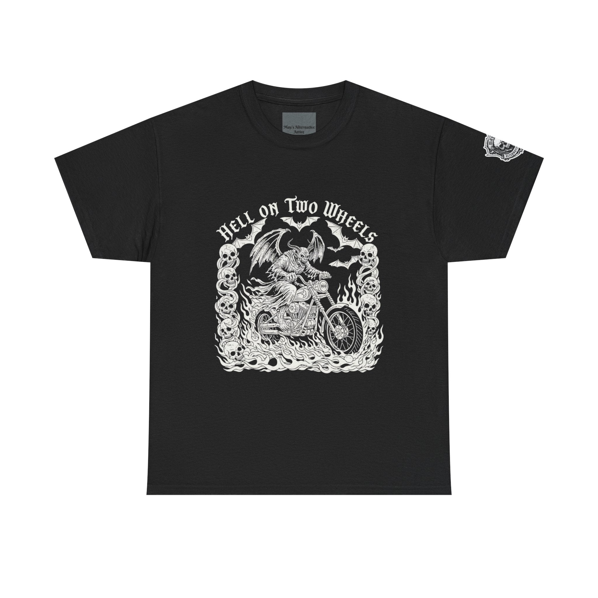 Hell on Two Wheels | MAA Flaming Moto Unisex Tee