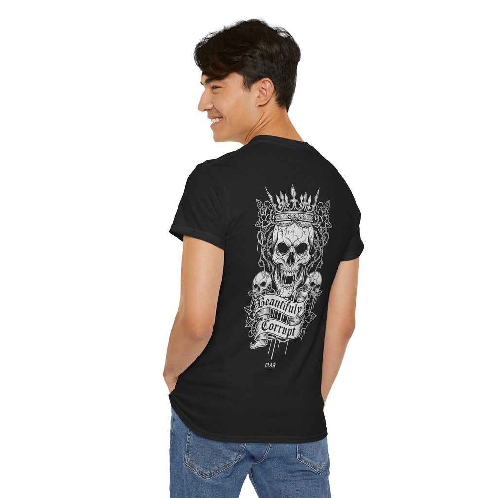 Dark Soul Skull Tee — "Dark Soul, Soft Lips, Zero F*cks" Gothic Graphic T-Shirt