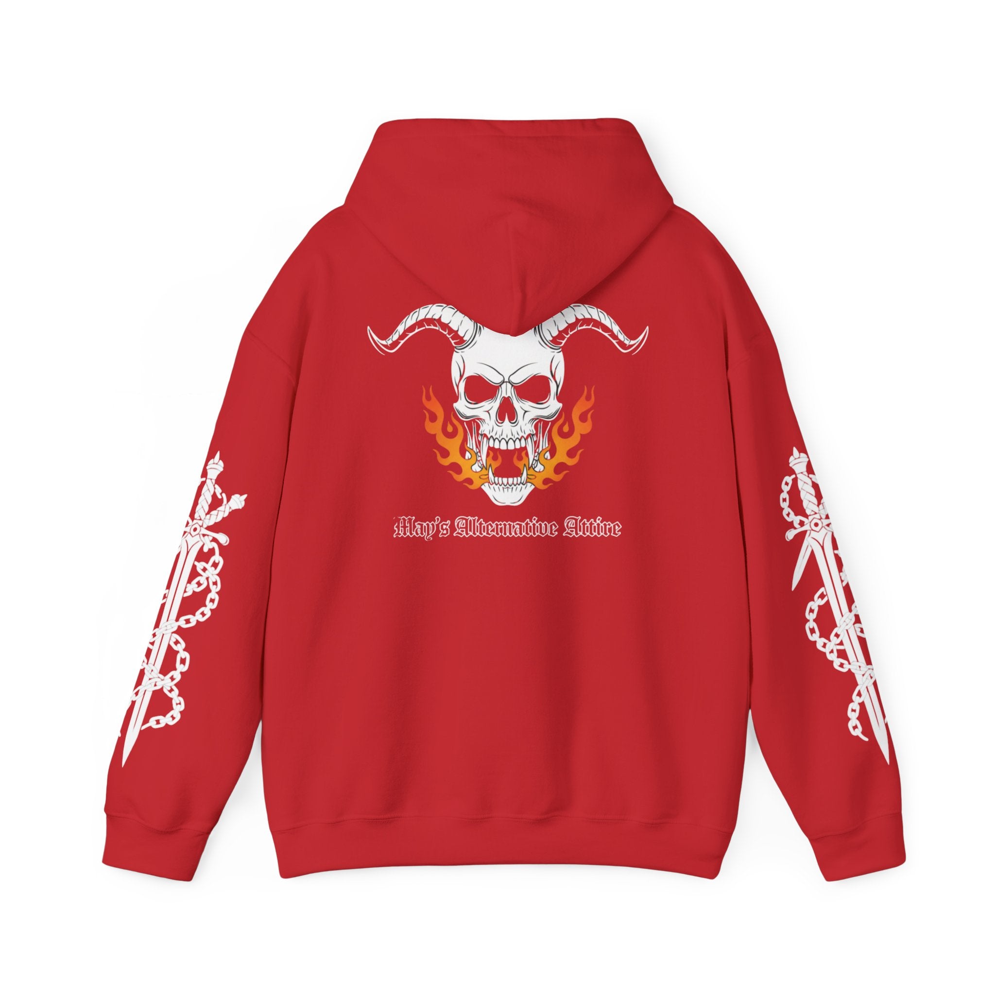 Live Fast. Haunt Longer. | MAA Flaming Moto Hooded Sweatshirt