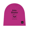 Baby Beanie - "Little Monster" Skull & Bats Pink Infant Hat
