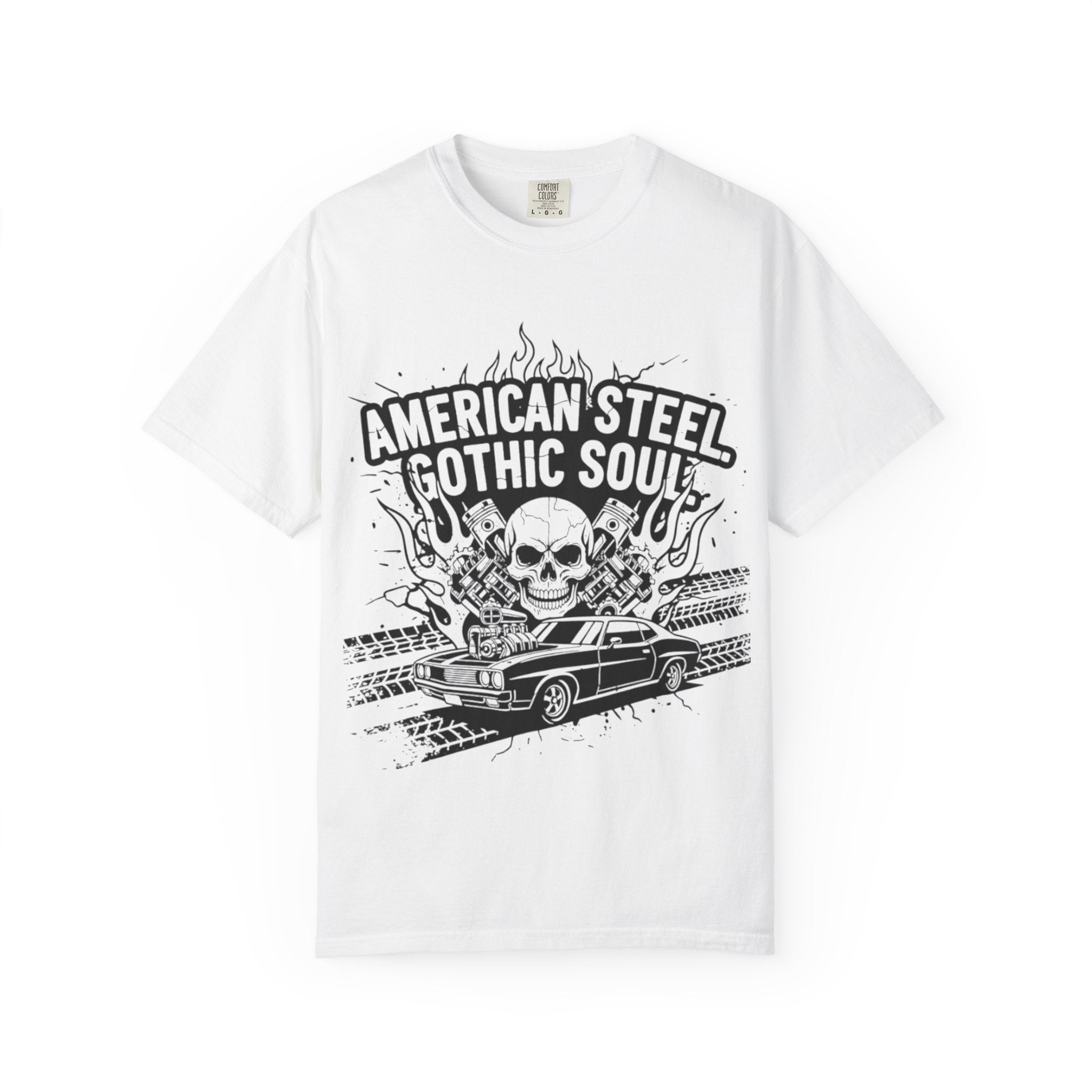 American Steel. Gothic Soul. | MAA Gasoline & Ghosts Unisex Tee