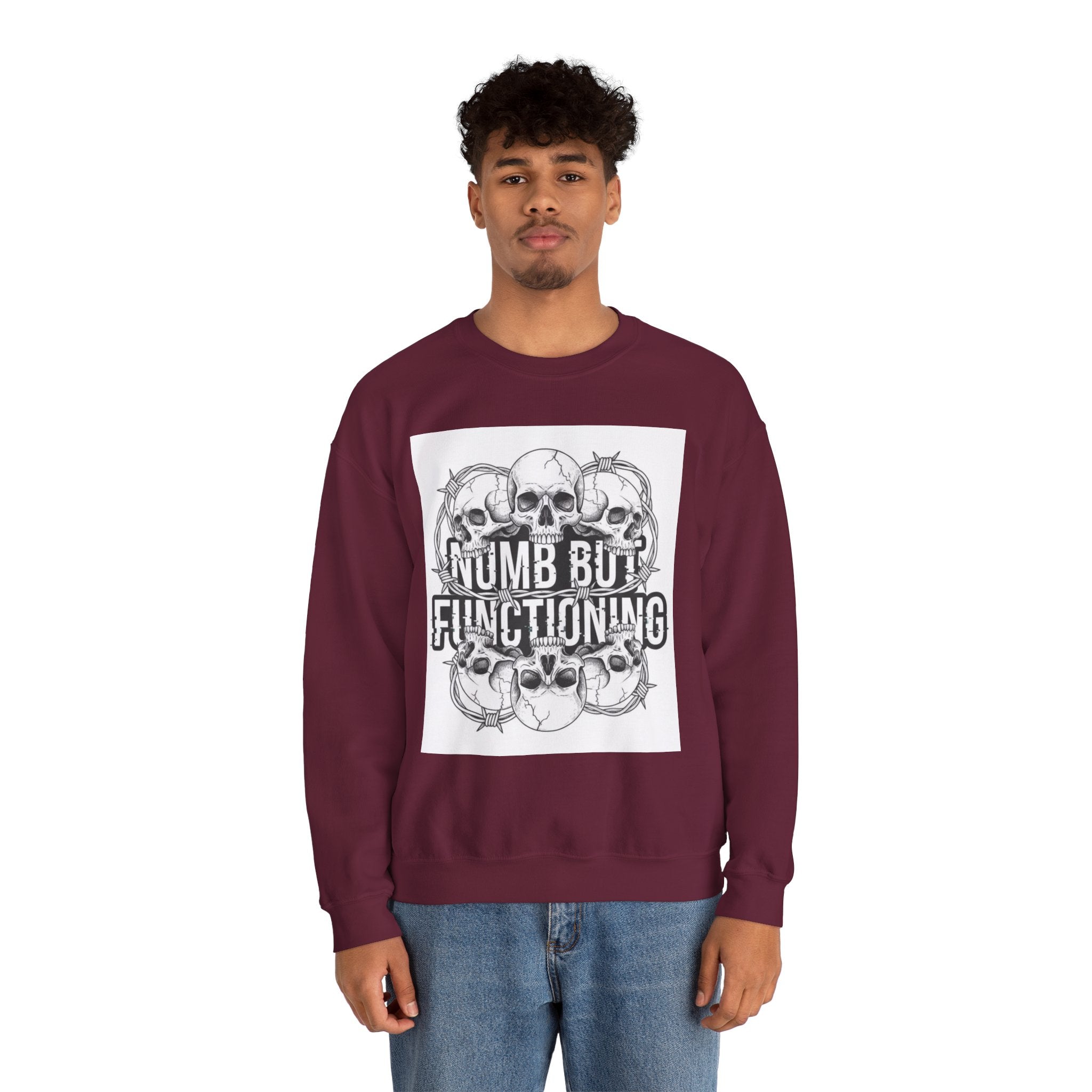 Numb But Functioning | M.A.A Gothic Punk Unisex Crewneck