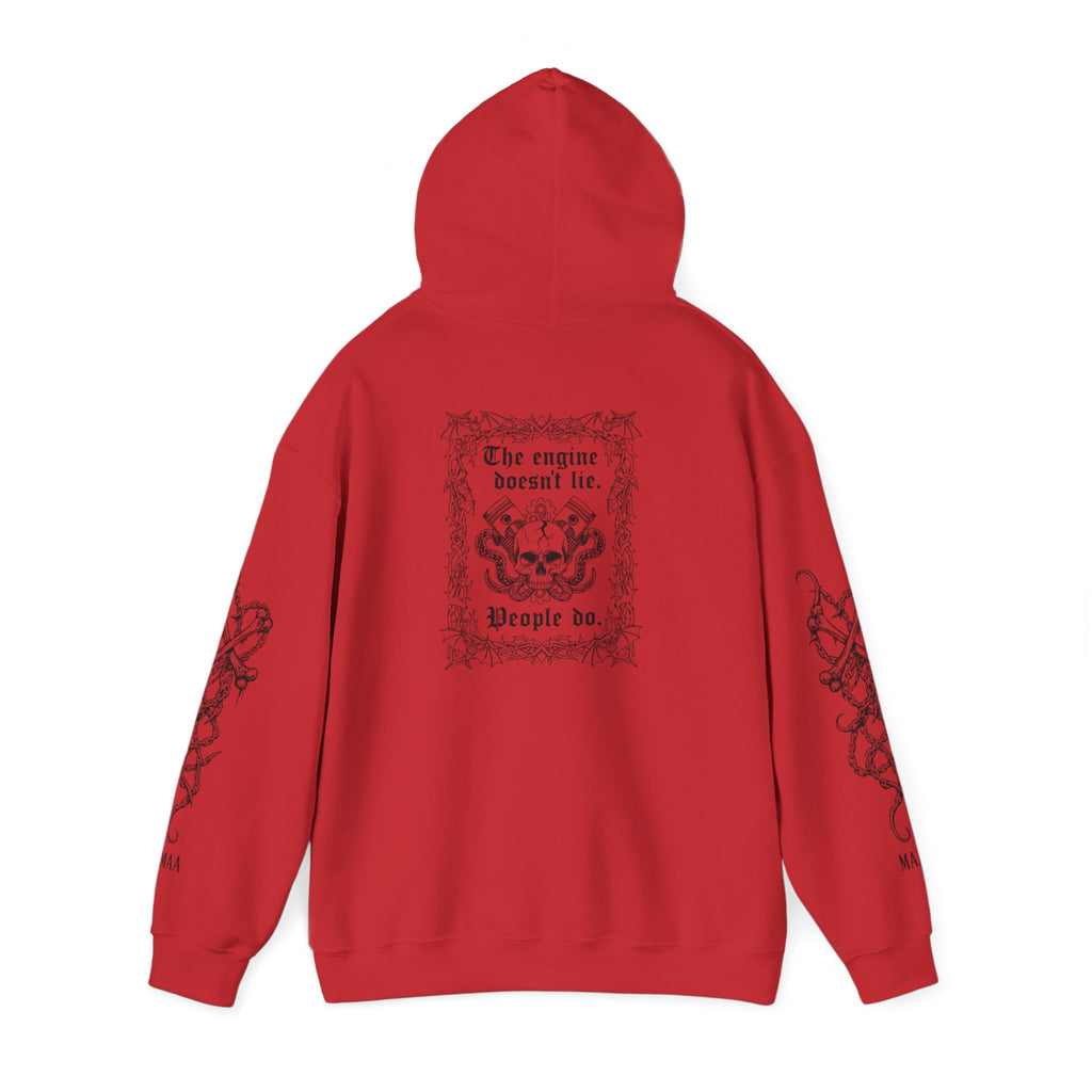 The Engine Doesn't Lie | MAA Gothic Car Culture Unisex Hoodie