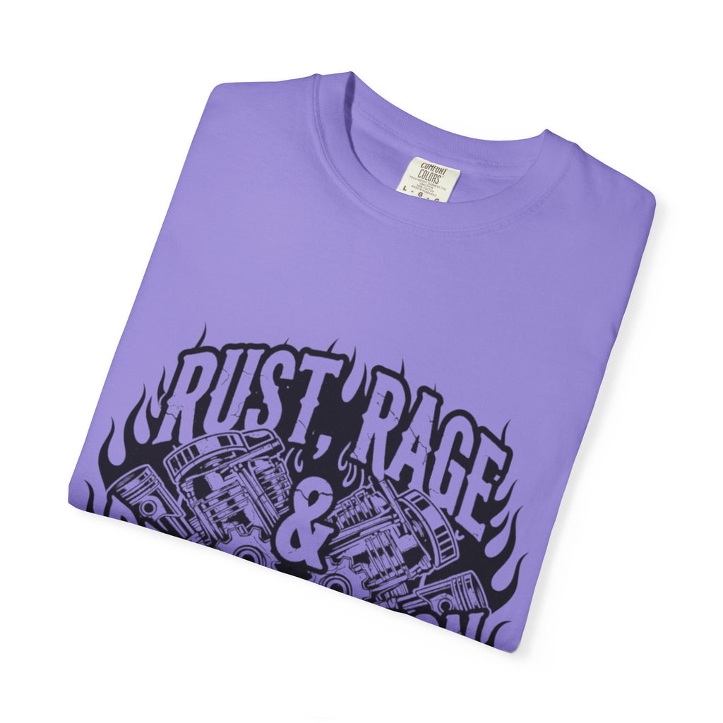 Rust, Rage & Redemption — Black Stencil | MAA Gasoline & Ghosts Unisex Tee