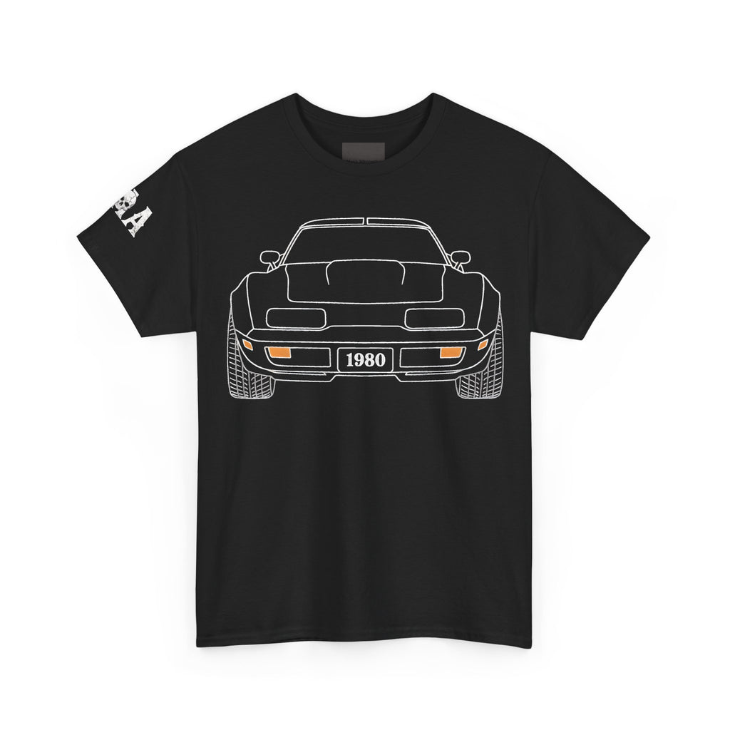 Classic Sports Car MAA Tee — Retro Rear View Corvette Graphic Shirt