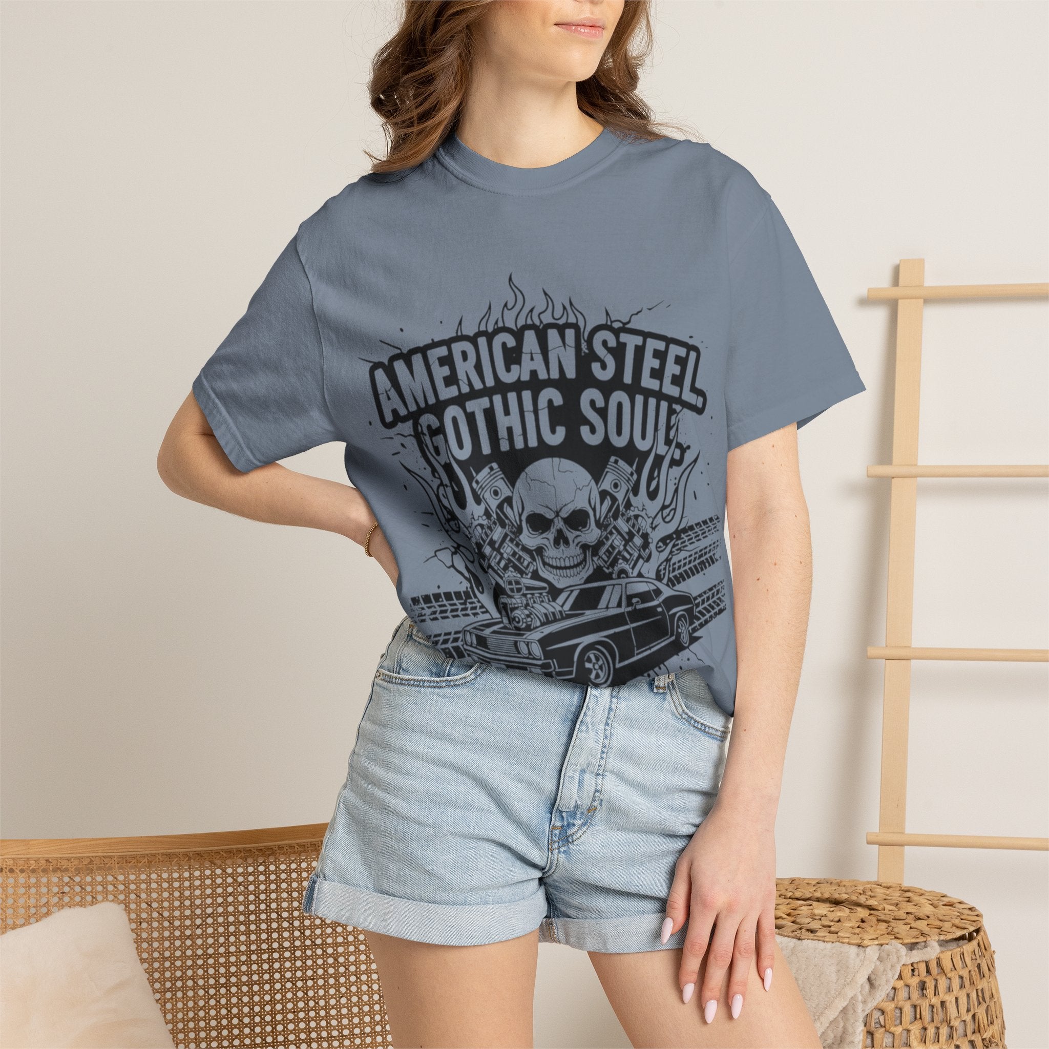 American Steel. Gothic Soul. | MAA Gasoline & Ghosts Unisex Tee