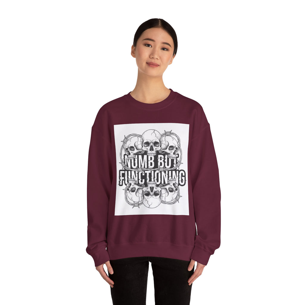 Numb But Functioning | M.A.A Gothic Punk Unisex Crewneck