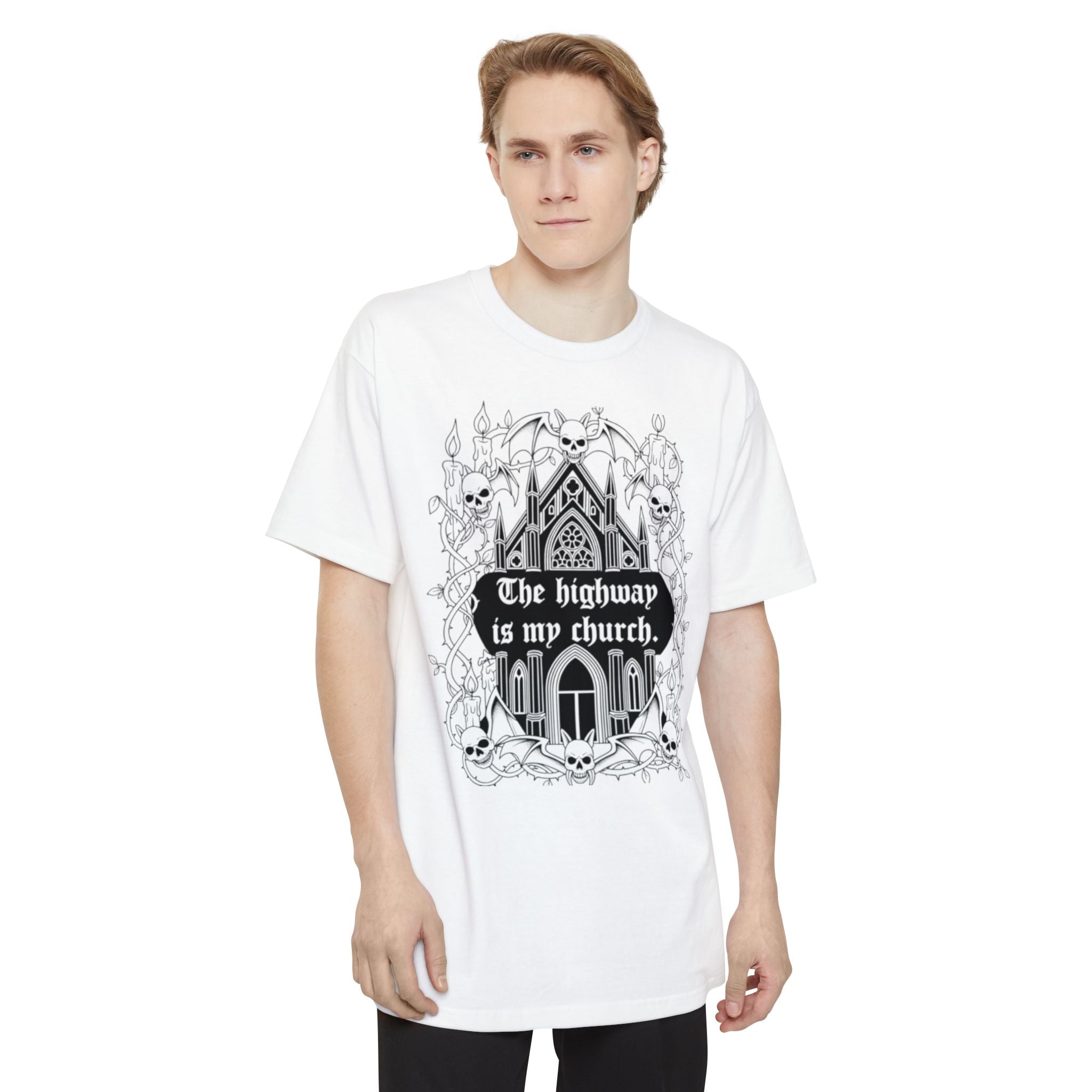 The Highway Is My Church | MAA Gothic Moto Unisex Tee