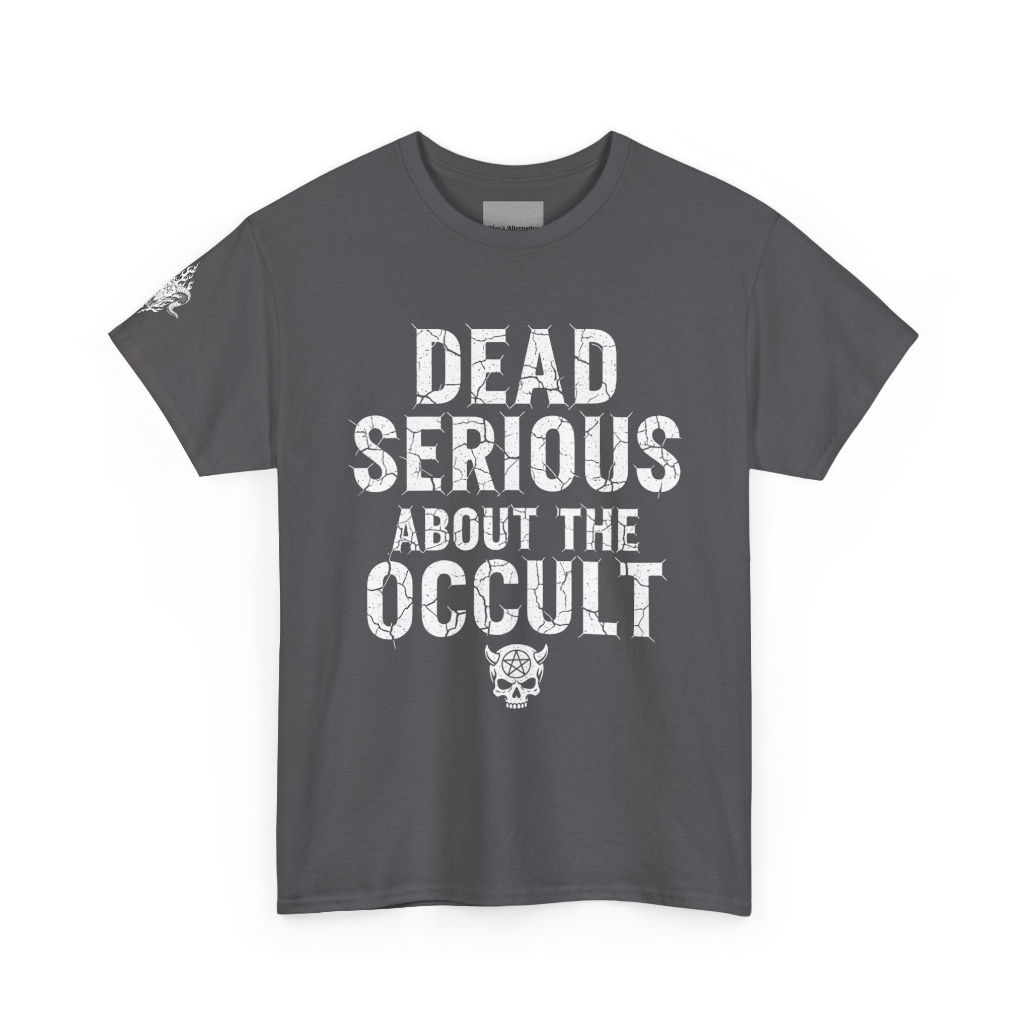 Occult Skull Tee — "Dead Serious About the Occult" Gothic Graphic T-Shirt