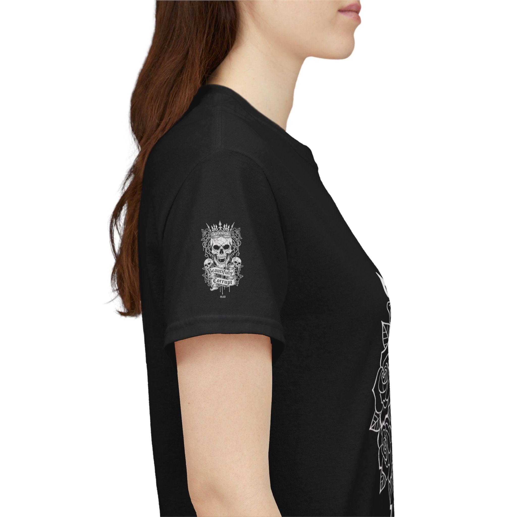 Dark Soul Skull Tee — "Dark Soul, Soft Lips, Zero F*cks" Gothic Graphic T-Shirt
