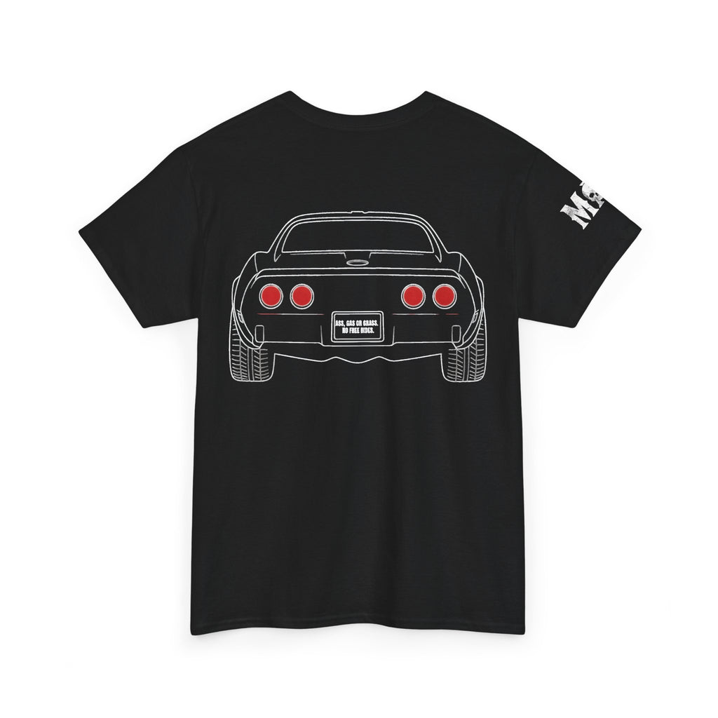 Classic Sports Car MAA Tee — Retro Rear View Corvette Graphic Shirt