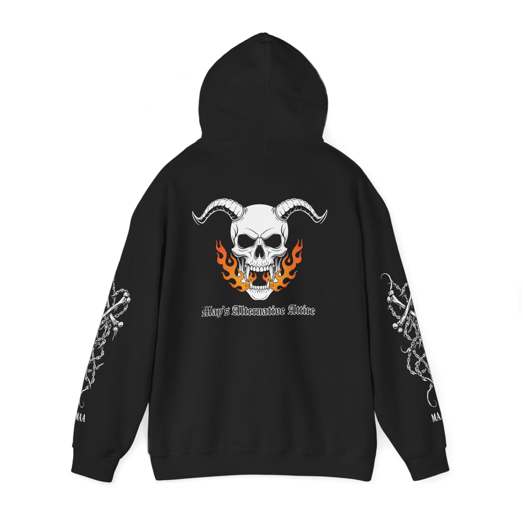 Hell on Two Wheels | MAA Flaming Moto Hooded Sweatshirt