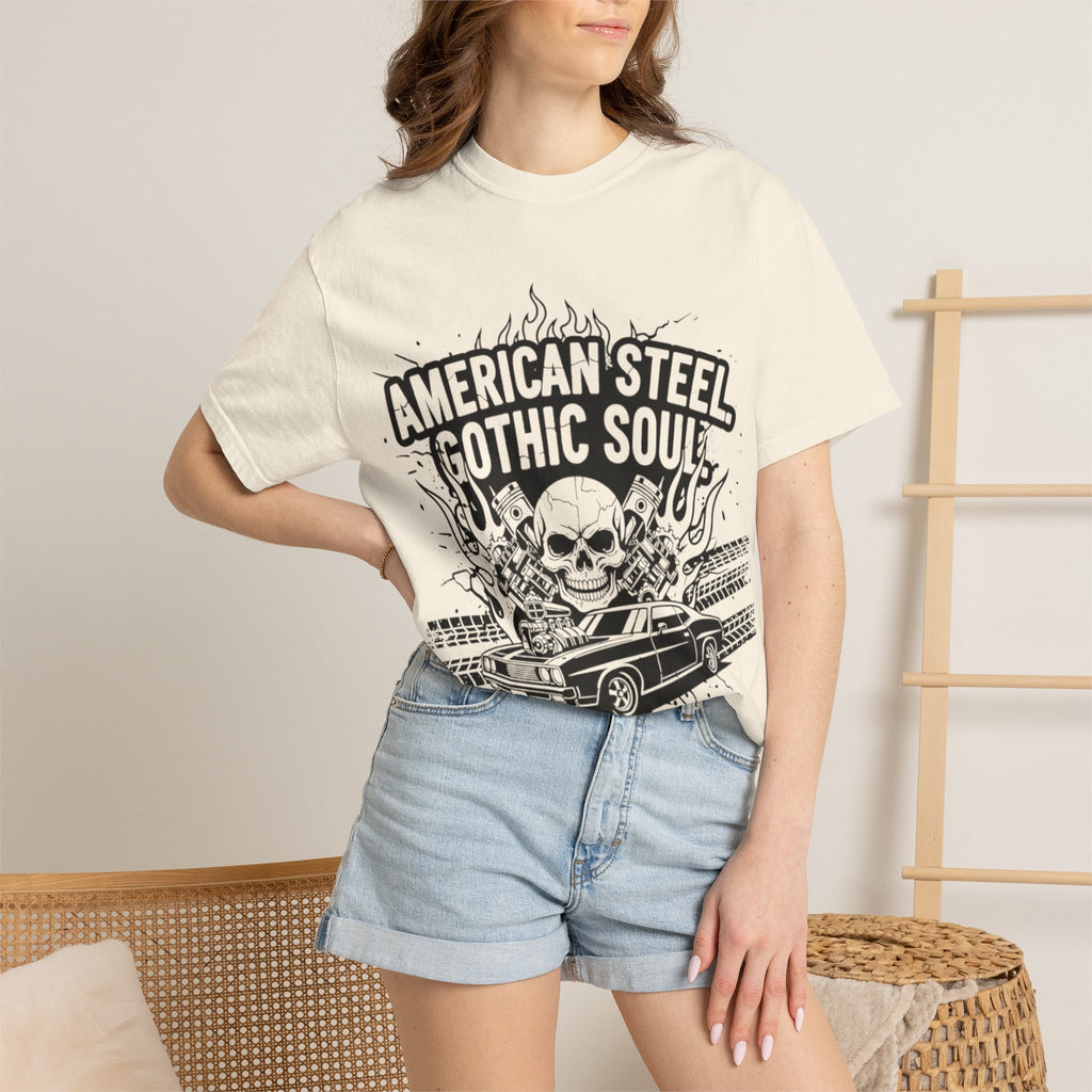 American Steel. Gothic Soul. | MAA Gasoline & Ghosts Unisex Tee
