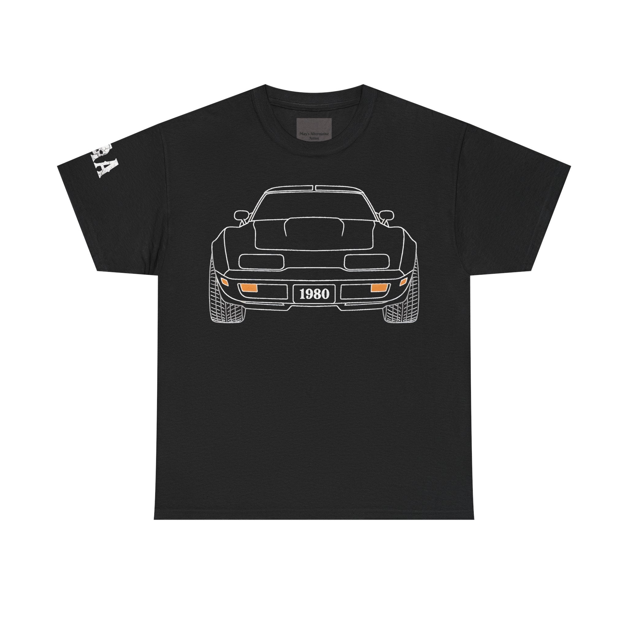 Classic Sports Car MAA Tee — Retro Rear View Corvette Graphic Shirt