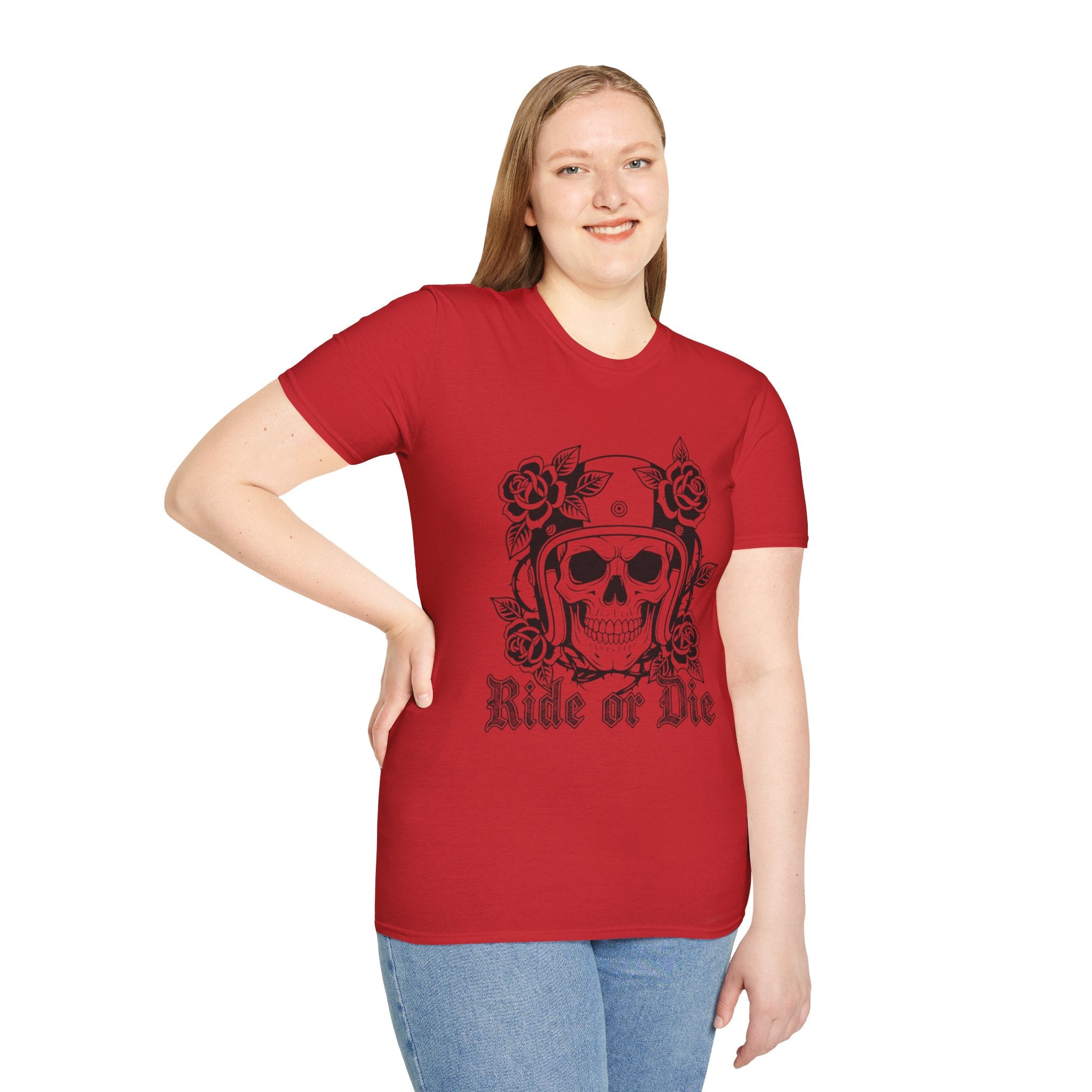 Ride or Die | MAA Gothic Biker Skull Unisex Tee