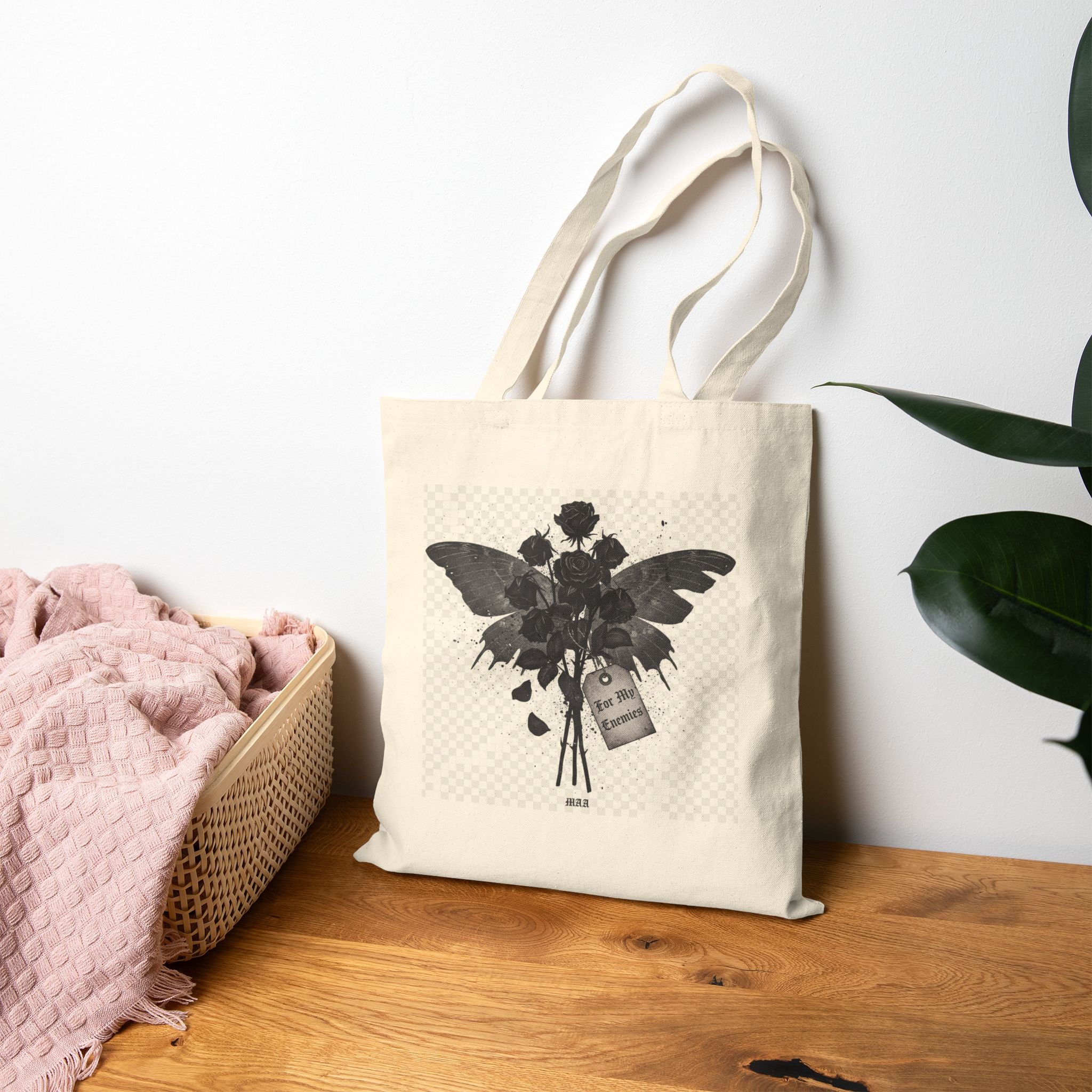 Carry the Darkness | Gothic Grunge Canvas Tote Bag