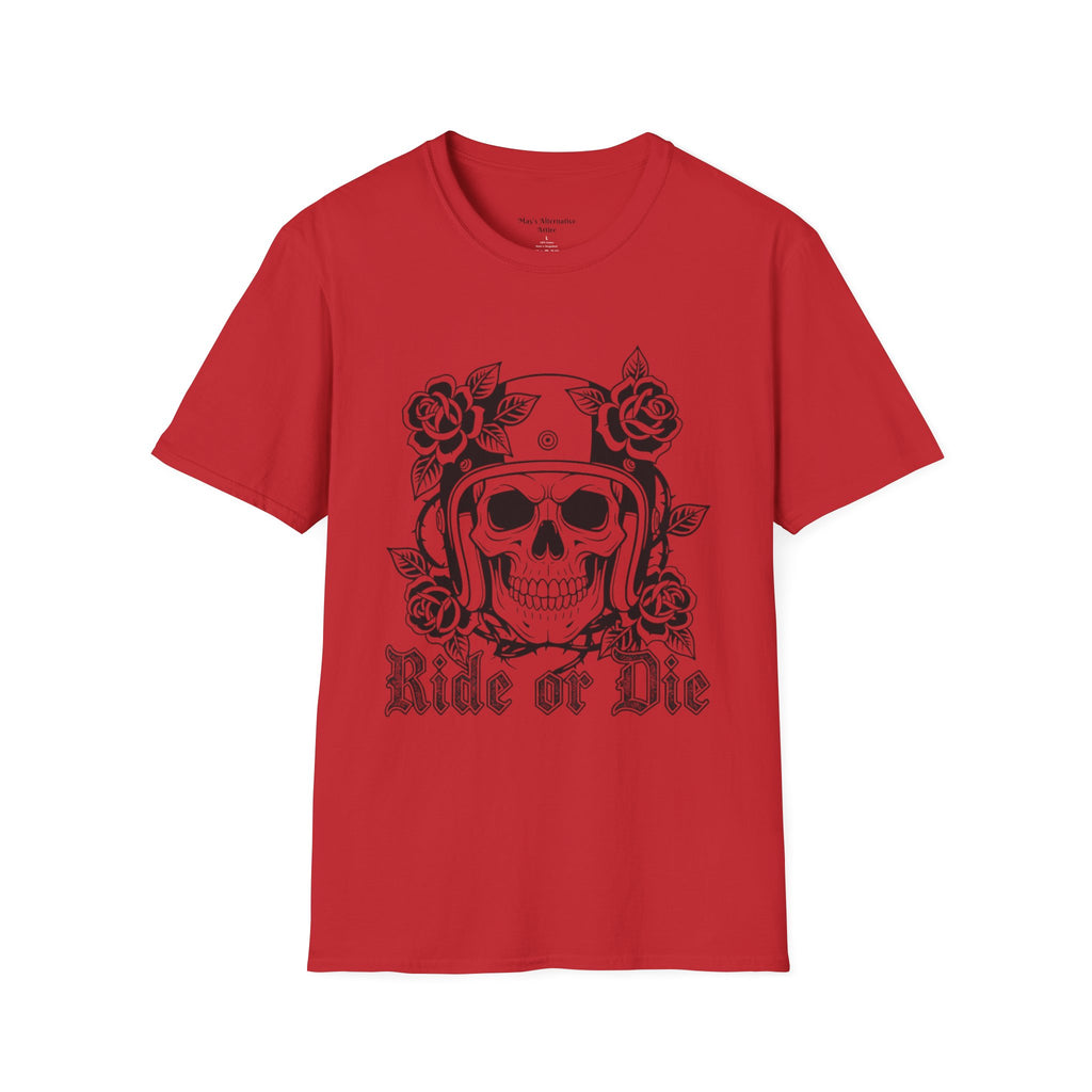 Ride or Die | MAA Gothic Biker Skull Unisex Tee