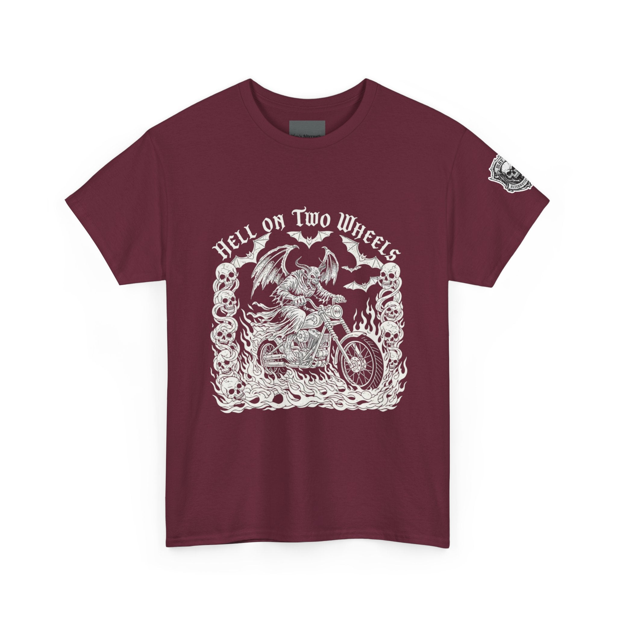 Hell on Two Wheels | MAA Flaming Moto Unisex Tee