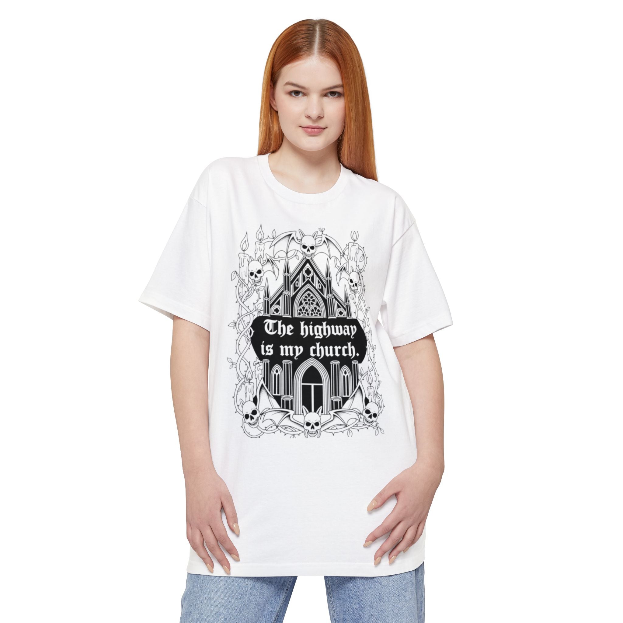 The Highway Is My Church | MAA Gothic Moto Unisex Tee