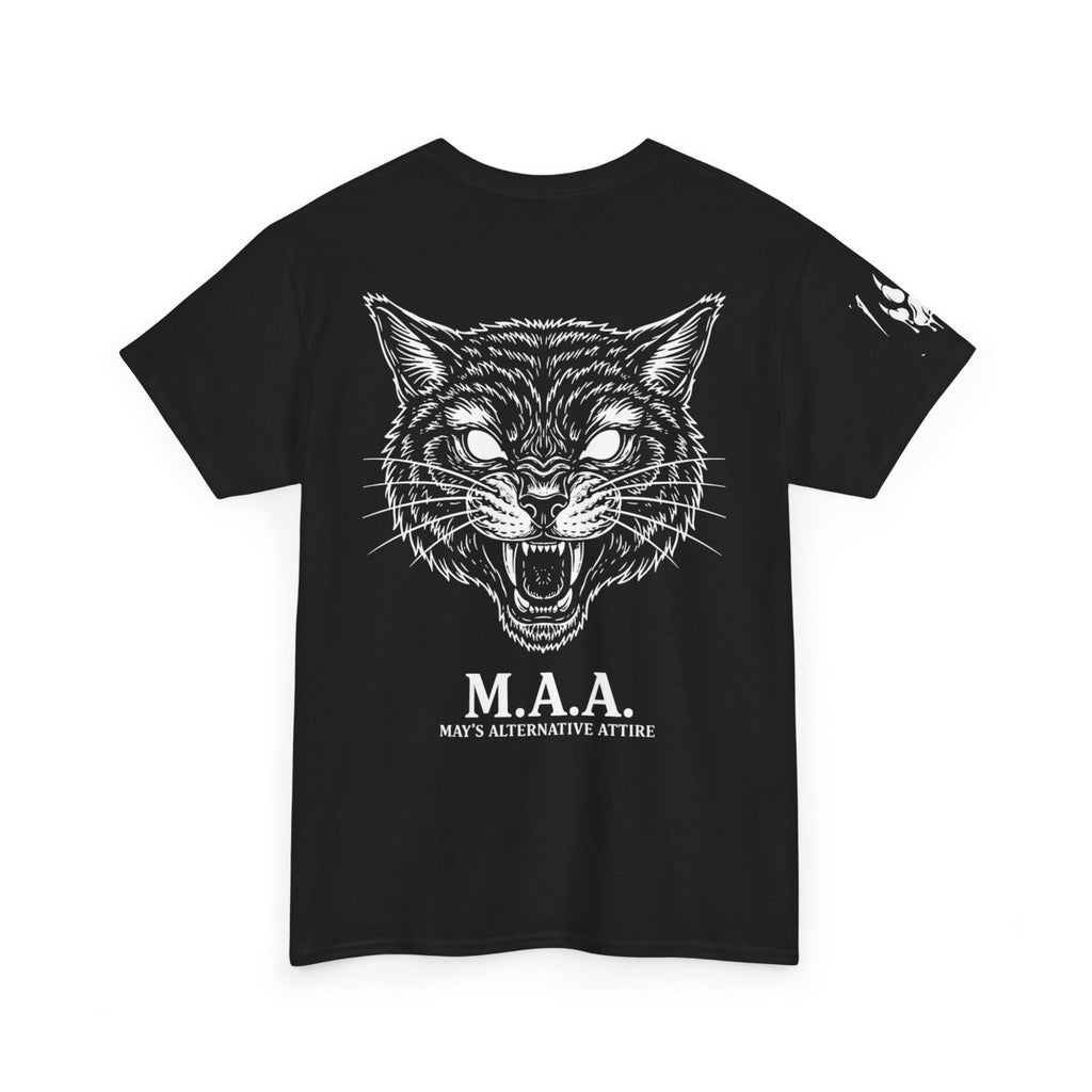 Cat KnowS Tee — ‘The Cat Knows’ Graphic T-Shirt with Mystic Cat & Roaring Back Print