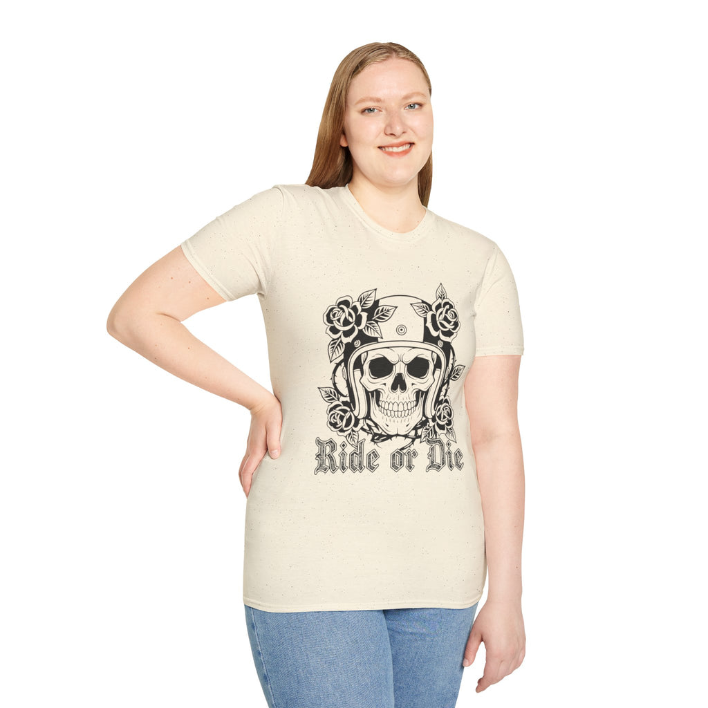 Ride or Die | MAA Gothic Biker Skull Unisex Tee