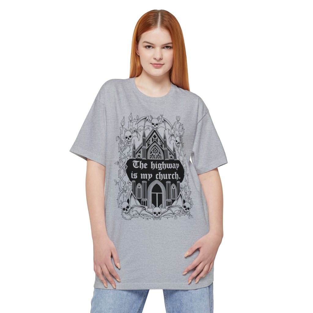 The Highway Is My Church | MAA Gothic Moto Unisex Tee