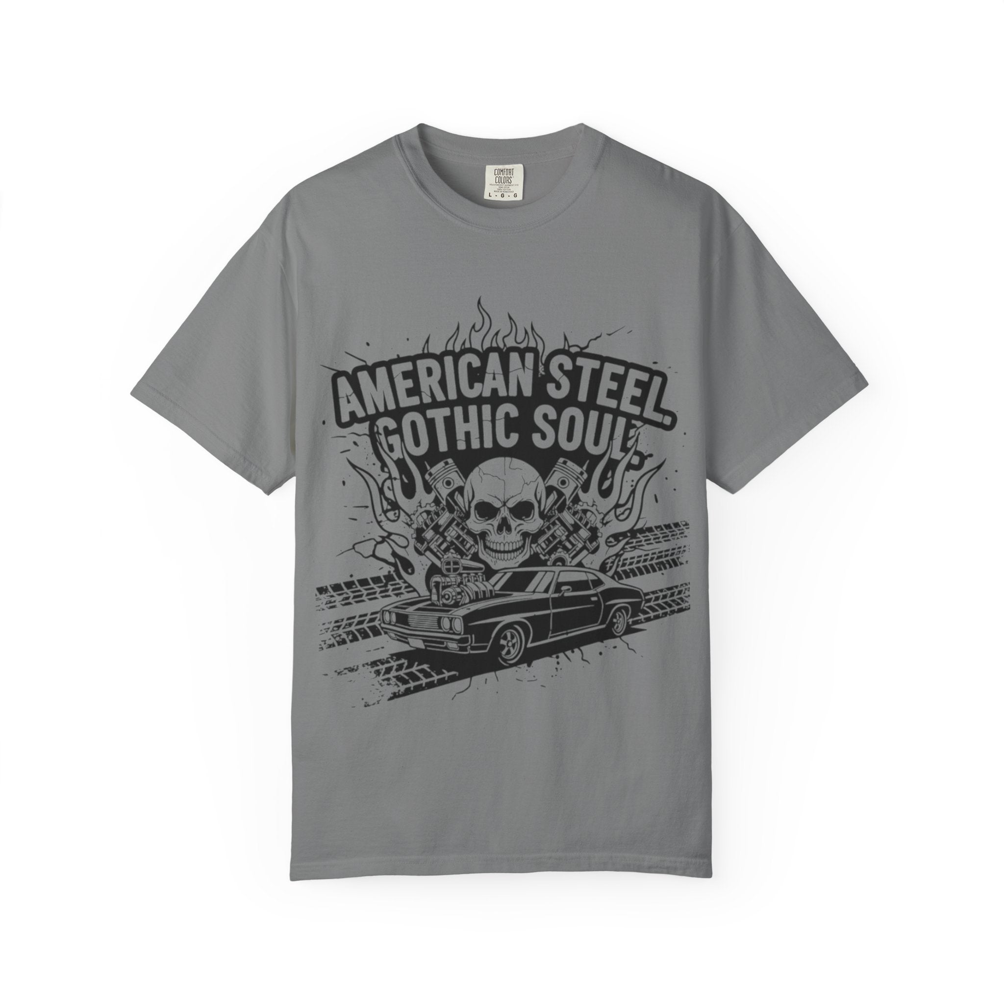 American Steel. Gothic Soul. | MAA Gasoline & Ghosts Unisex Tee