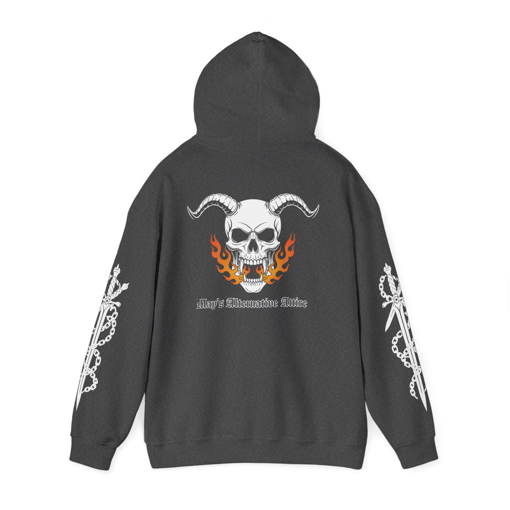 Live Fast. Haunt Longer. | MAA Flaming Moto Hooded Sweatshirt