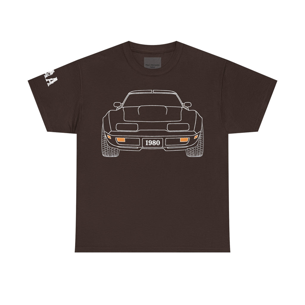Classic Sports Car MAA Tee — Retro Rear View Corvette Graphic Shirt