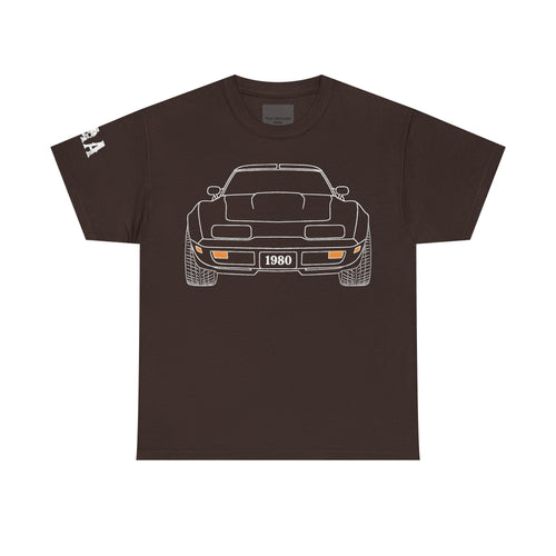 Classic Sports Car MAA Tee — Retro Rear View Corvette Graphic Shirt