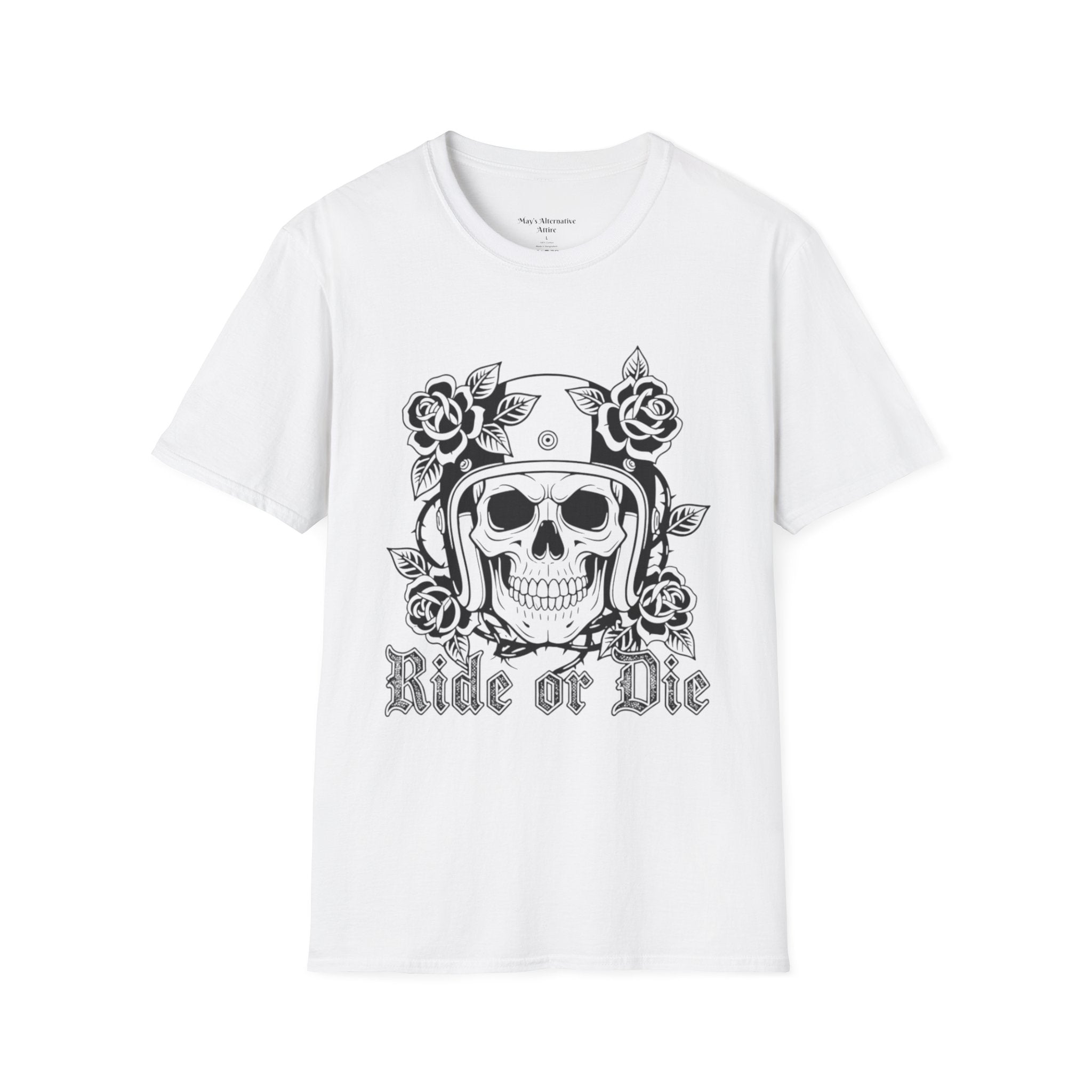 Ride or Die | MAA Gothic Biker Skull Unisex Tee
