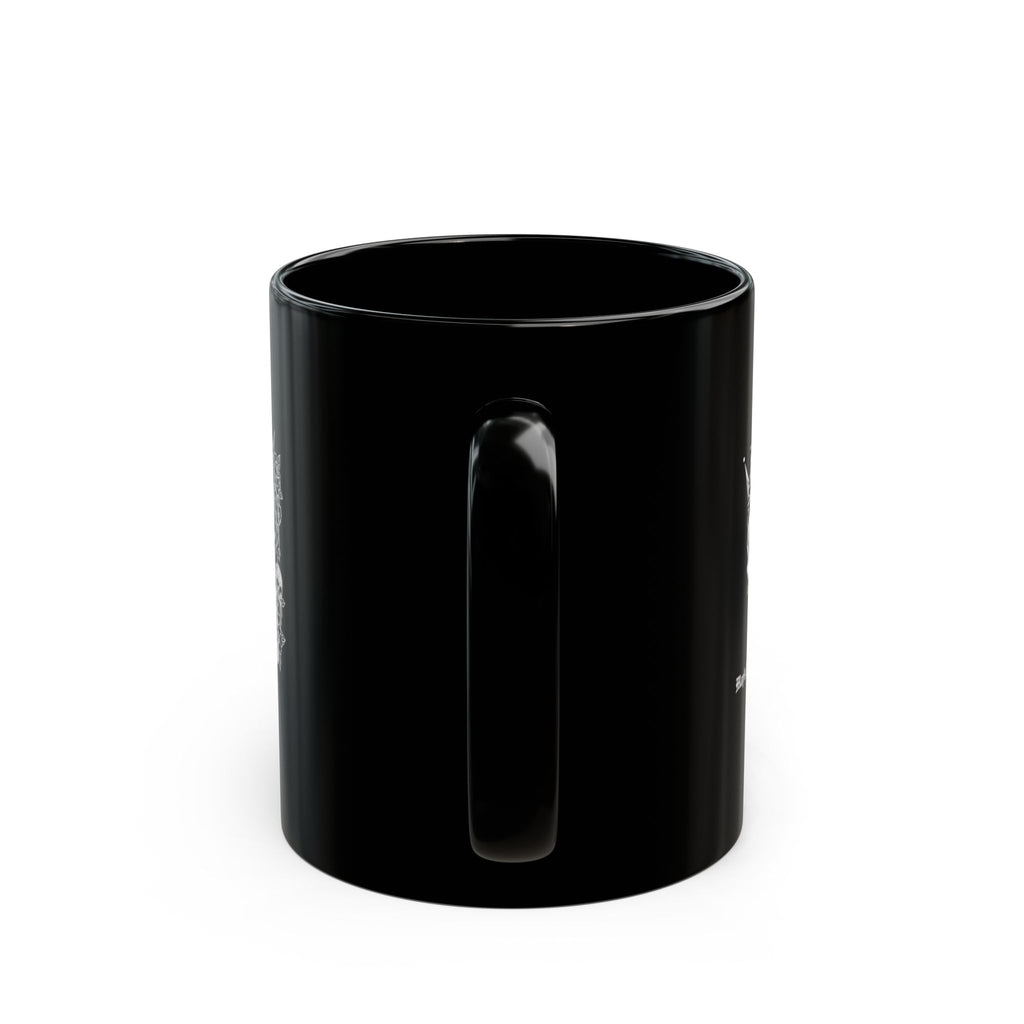 Dark Soul, Soft Lips — Gothic Black Ceramic Mug