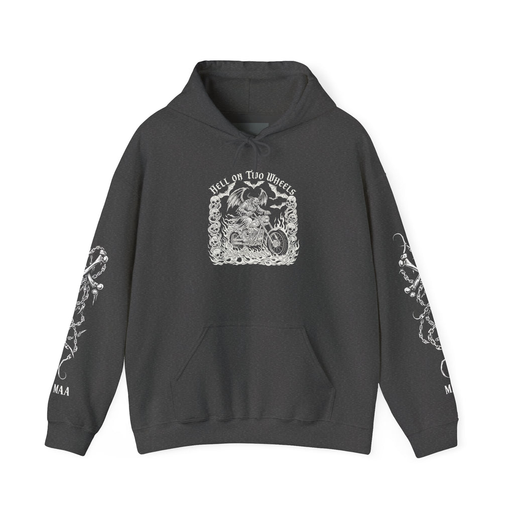 Hell on Two Wheels | MAA Flaming Moto Hooded Sweatshirt